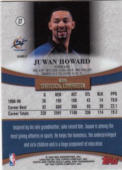 1999-00 Topps Gold Label - Class 2 #27 Juwan Howard Back