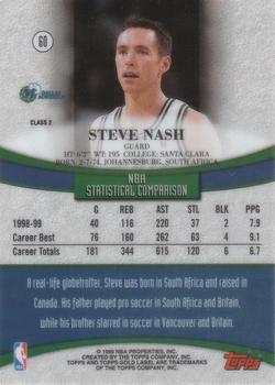 1999-00 Topps Gold Label - Class 2 #60 Steve Nash Back