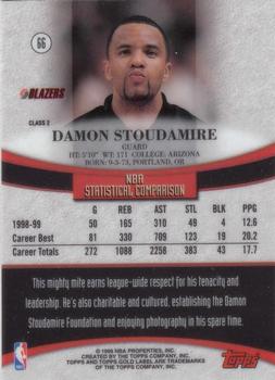 1999-00 Topps Gold Label - Class 2 #66 Damon Stoudamire Back