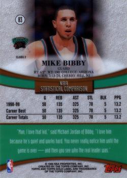 1999-00 Topps Gold Label - Class 2 #83 Mike Bibby Back