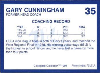 1991 Collegiate Collection UCLA Bruins #35 Gary Cunningham Back