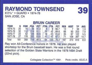 1991 Collegiate Collection UCLA #39 Raymond Townsend Back