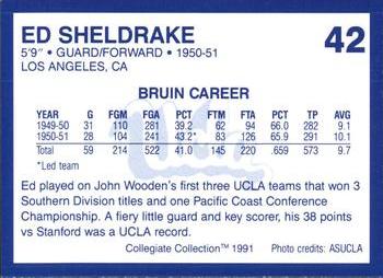 1991 Collegiate Collection UCLA #42 Ed Sheldrake Back
