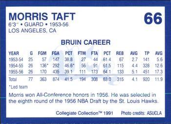 1991 Collegiate Collection UCLA Bruins #66 Morris Taft Back