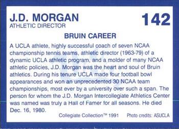 1991 Collegiate Collection UCLA #142 J.D. Morgan Back