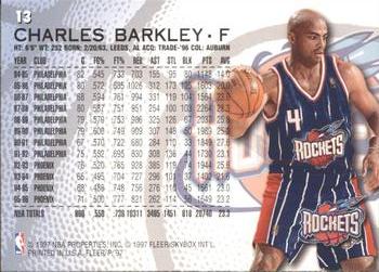1996-97 Fleer Sprite #13 Charles Barkley Back