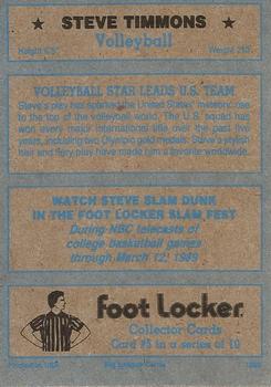 1989 Foot Locker Slam Fest #5 Steve Timmons Back