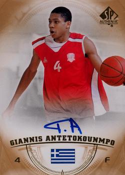 2013-14 SP Authentic - Autographs #36 Giannis Antetokounmpo Front