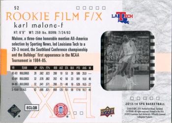 2013-14 SP Authentic - 2001-02 SP Rookie F/X Film #52 Karl Malone Back