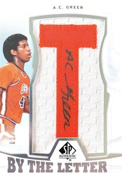 2013-14 SP Authentic - By the Letter Signatures #BL-AC A.C. Green Front