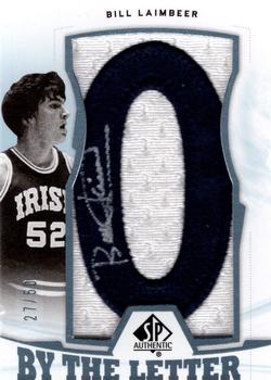 2013-14 SP Authentic - By the Letter Signatures #BL-BL Bill Laimbeer Front