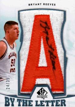 2013-14 SP Authentic - By the Letter Signatures #BL-BR Bryant Reeves Front