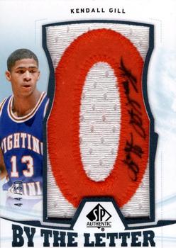 2013-14 SP Authentic - By the Letter Signatures #BL-KG Kendall Gill Front