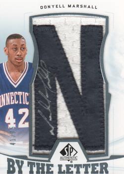 2013-14 SP Authentic - By the Letter Signatures #BL-MA Donyell Marshall Front