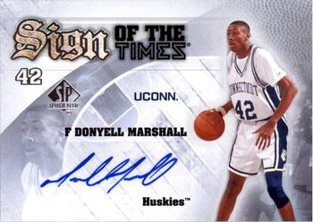 2013-14 SP Authentic - Sign of the Times #S-DO Donyell Marshall Front
