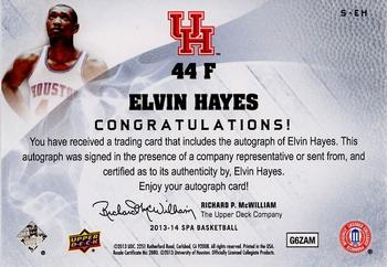 2013-14 SP Authentic - Sign of the Times #S-EH Elvin Hayes Back