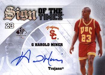 2013-14 SP Authentic - Sign of the Times #S-HM Harold Miner Front