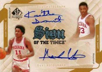 2013-14 SP Authentic - Sign of the Times Dual #S2-TS Isiah Thomas / Keith Smart Front