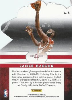 2013-14 Panini - Knights of the Round #8 James Harden Back
