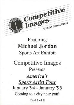 1994-95 Competitive Images Artistic Promotions #1 Michael Jordan Back