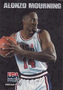 1994 SkyBox USA - Dream Play #DP1 Alonzo Mourning Front