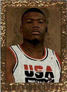 1994 SkyBox USA - Portraits #PT2 Larry Johnson Front
