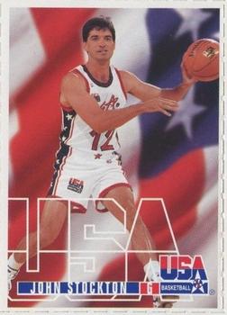 1995 Kraft/Upper Deck Team USA #NNO John Stockton Front