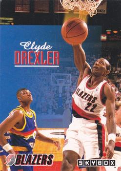 1992-93 SkyBox Nestle #NNO Clyde Drexler Front