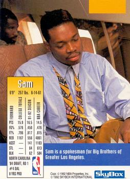 1992-93 SkyBox Nestle #NNO Sam Perkins Back