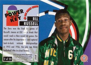2013-14 Fleer Retro - '93-94 Ultra Power in the Key #2 Bill Russell Back