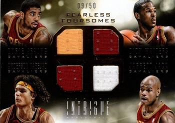 2013-14 Panini Intrigue - Fearless Foursomes #6 Anderson Varejao / Dion Waiters / Jarrett Jack / Kyrie Irving Front