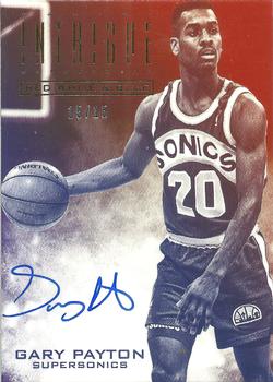 2013-14 Panini Intrigue - Red White and Blue Autographs #28 Gary Payton Front