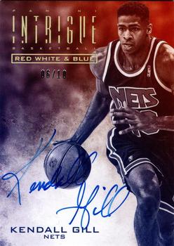 2013-14 Panini Intrigue - Red White and Blue Autographs Gold #12 Kendall Gill Front