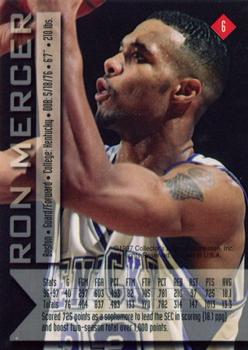 1997 Collector's Edge #6 Ron Mercer Back