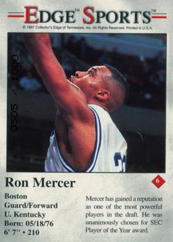 1997 Collector's Edge - Extra #6 Ron Mercer Back