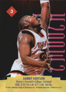 1997 Collector's Edge - Swoosh #3 Danny Fortson Back