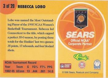 1996 Classic Sears Legends of the Final Four #3 Rebecca Lobo Back