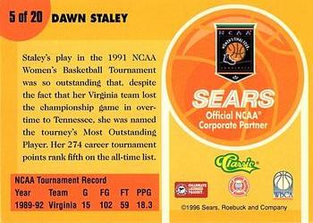 1996 Classic Sears Legends of the Final Four #5 Dawn Staley Back
