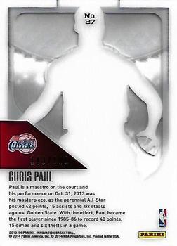 2013-14 Panini Innovation #27 Chris Paul Back