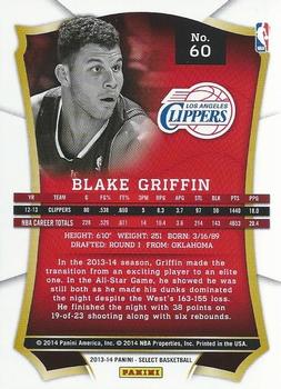 2013-14 Panini Select #60 Blake Griffin Back