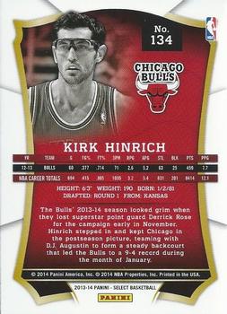 2013-14 Panini Select #134 Kirk Hinrich Back