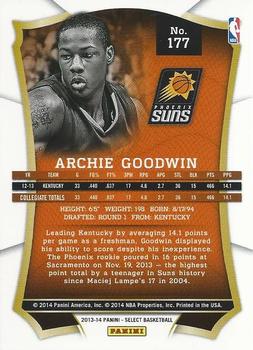 2013-14 Panini Select #177 Archie Goodwin Back
