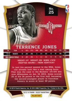 2013-14 Panini Select #25 Terrence Jones Back