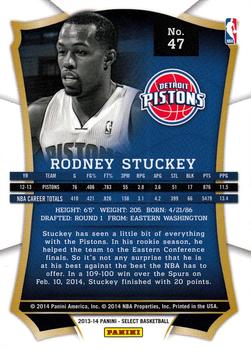 2013-14 Panini Select #47 Rodney Stuckey Back
