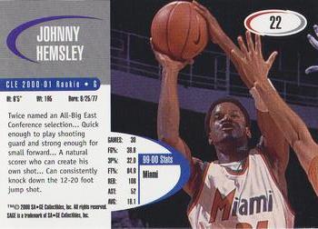 2000 SAGE #22 Johnny Hemsley Back