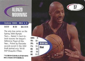 2000 SAGE #37 Alonzo Mourning Back