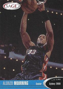 2000 SAGE #37 Alonzo Mourning Front