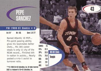 2000 SAGE #43 Pepe Sanchez Back