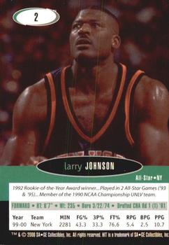2000 SAGE HIT #2 Larry Johnson Back
