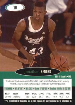 2000 SAGE HIT #19 Jonathan Bender Back